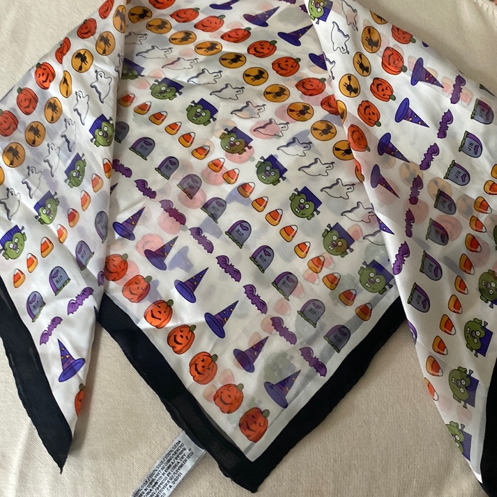 Elaine Gold Silk Halloween Scarf